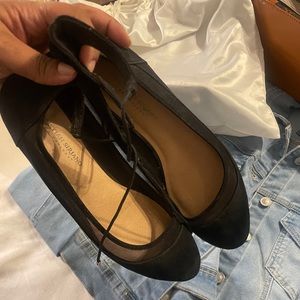 Christian siriano black flats